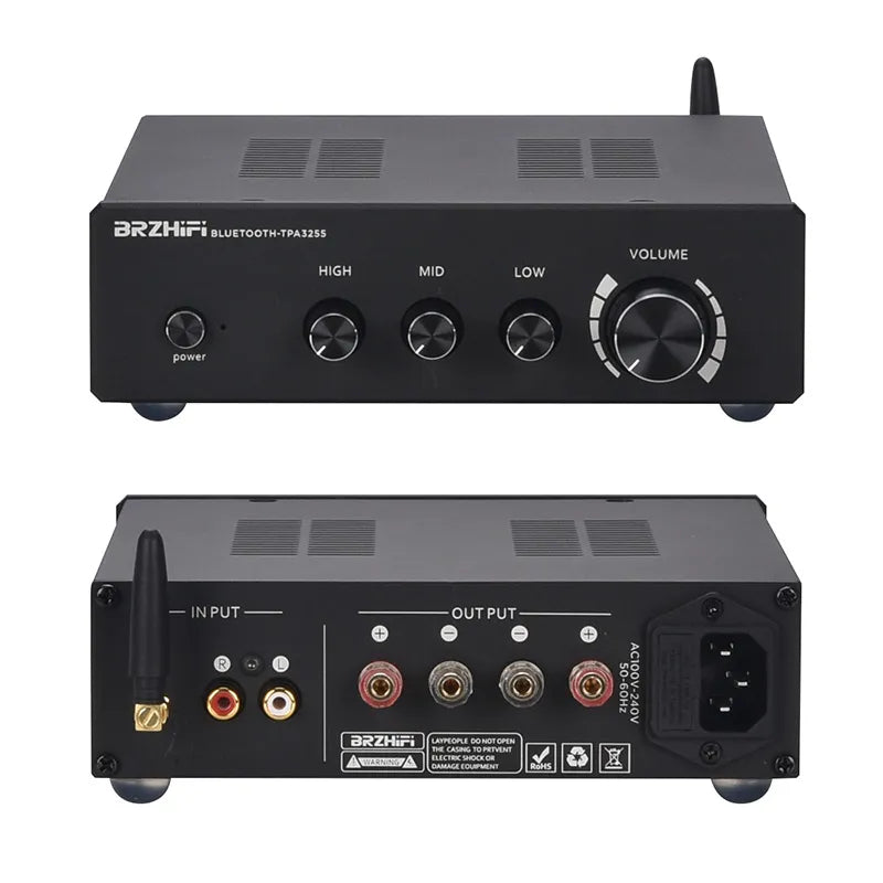 BRZHIFI TPA3255 300Wx2 Powerful Amplifier Class D HiFi Audiophile Ampl ...