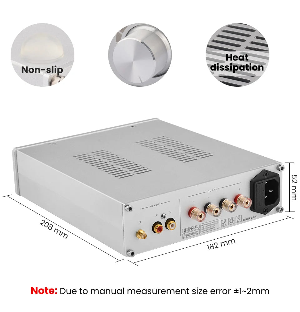 BRZHIFI TPA3255 300Wx2 Powerful Amplifier Class D HiFi Audiophile Ampl ...