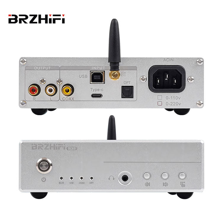 BRZHIFI DC60 192Khz 24Bit Quad Core PCM1794 Home HIFI DAC Bluetooth 5. –  BrzHifi