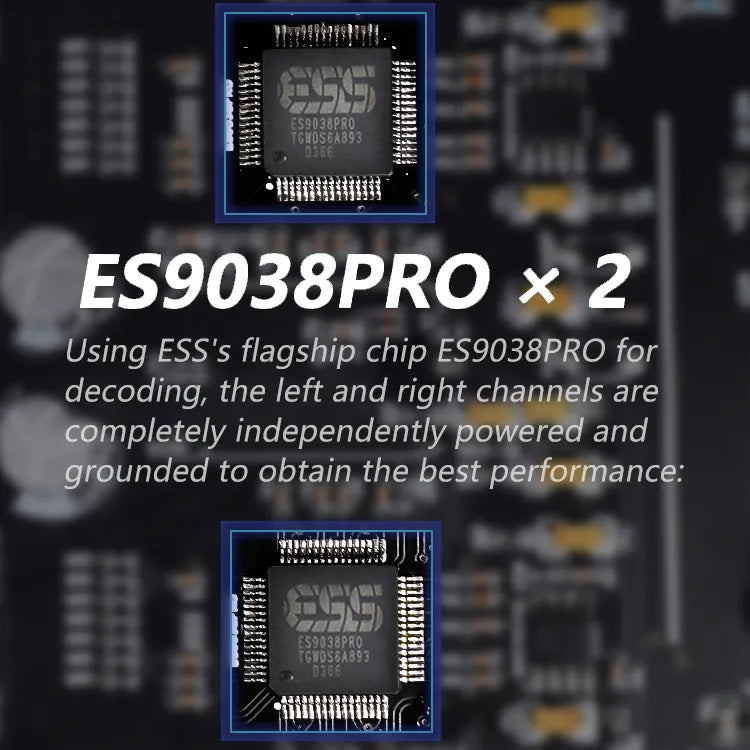 BRZHIFI NXC02 Dual ES9038PRO Digital Audio Decoder Hifi Audiophile