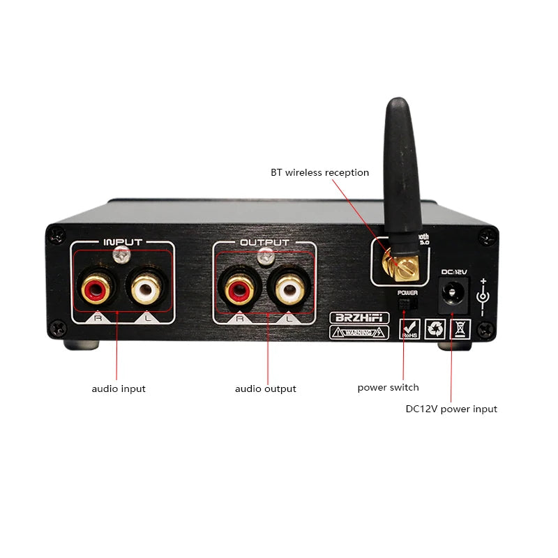 BRZHIFI OF1B Home BT5.0 Karaoke Preamp with Tuning Knob – BrzHifi