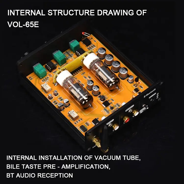 BRZHIFI VOL-65E 6J5 Vacuum Tube Preamplifier BT5.0 Audiophile HIFI