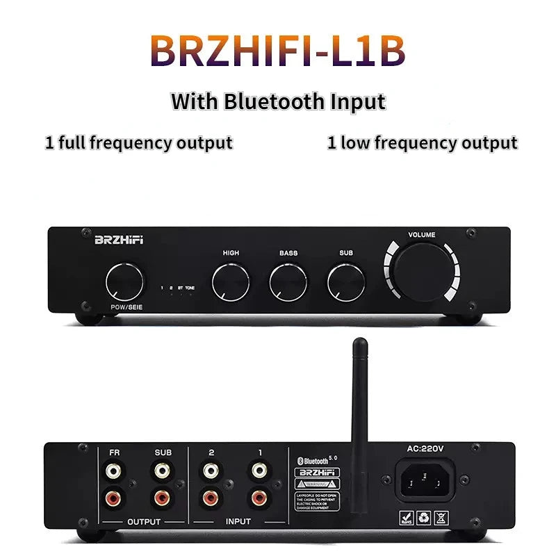 BRZHIFI L1/L1B Pure Class A 2.0/2.1 CH BT5.0 HIFI Preamplifier