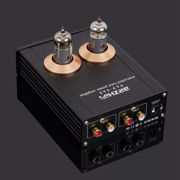 BRZHIFI PAP-6A2 Preamplifier Electronic Tube Audio Amplifier with 12V Adapter